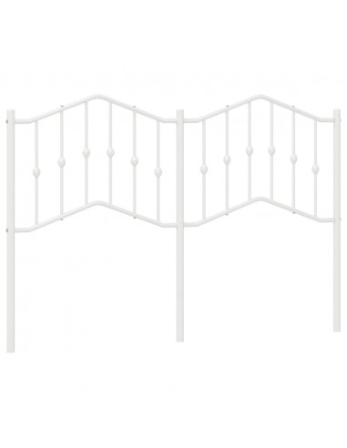 Testiera in Metallo Bianco 140 cm