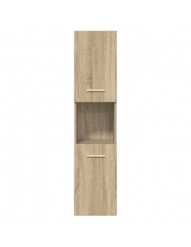 Set Mobili da Bagno 5 pz Rovere Sonoma in Legno Multistrato
