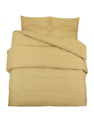 Set Copripiumino Tortora 135x200 cm in Microfibra Leggera