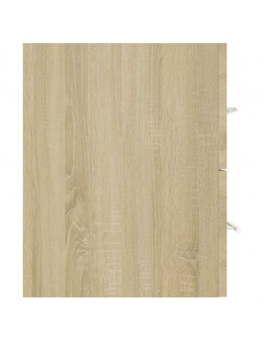 Set Mobili da Bagno 2 pz Rovere Sonoma in Legno Multistrato