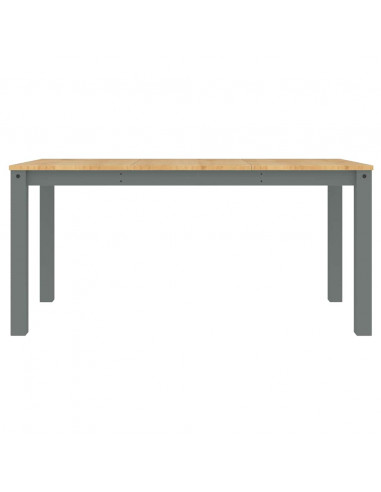 Set da Pranzo 3 pz Panama Grigio in Legno Massello di Pino