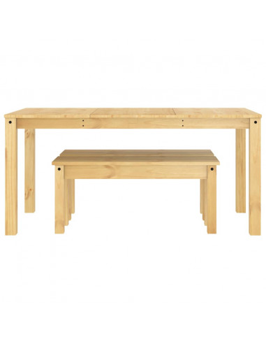Set da Pranzo 3 pz Panama in Legno Massello di Pino