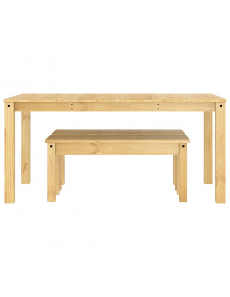 Set da Pranzo 3 pz Panama in Legno Massello di Pino