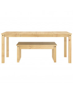 Set da Pranzo 3 pz Panama in Legno Massello di Pino