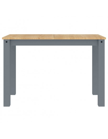 Set da Pranzo 4 pz Panama Grigio in Legno Massello di Pino