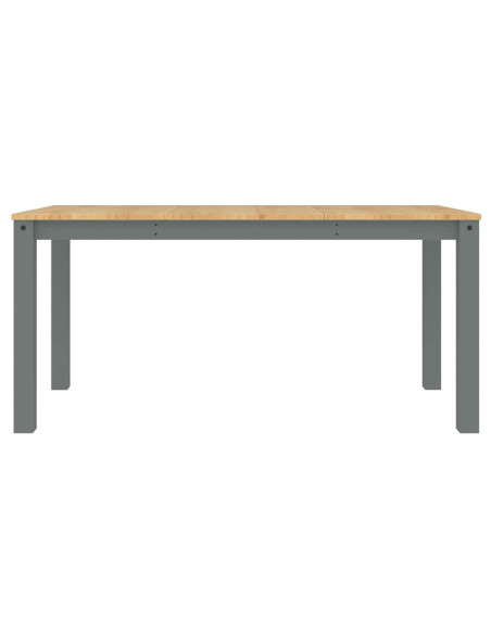 Set da Pranzo 4 pz Panama Grigio in Legno Massello di Pino
