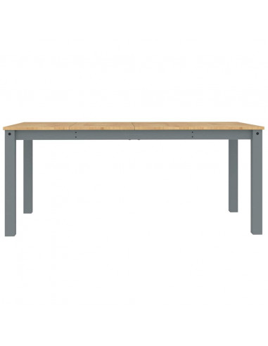 Set da Pranzo 4 pz Panama Grigio in Legno Massello di Pino