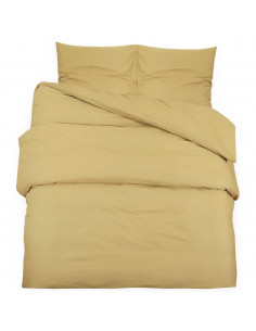 Set Copripiumino Tortora 200x220 cm in Microfibra Leggera