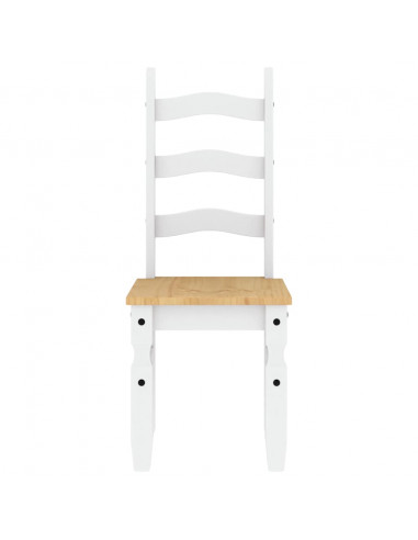 Set da Pranzo 3 pz Panama Bianco in Legno Massello di Pino