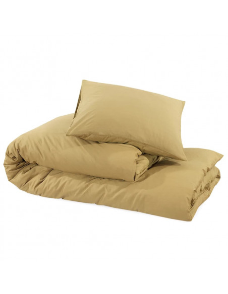 Set Copripiumino Tortora 240x220 cm in Microfibra Leggera