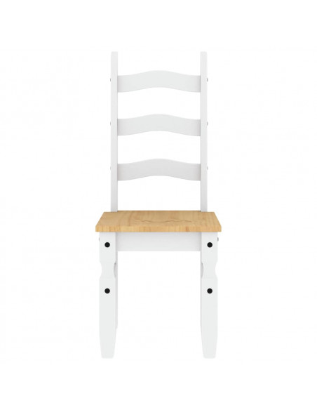 Set da Pranzo 3 pz Panama Bianco in Legno Massello di Pino