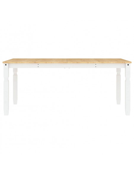 Set da Pranzo 3 pz Panama Bianco in Legno Massello di Pino