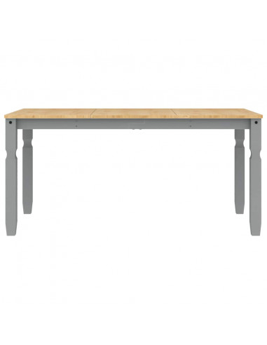 Set da Pranzo 3 pz Panama Grigio in Legno Massello di Pino