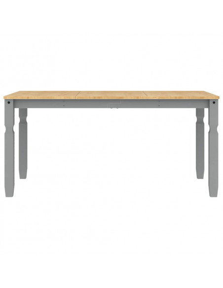 Set da Pranzo 3 pz Panama Grigio in Legno Massello di Pino