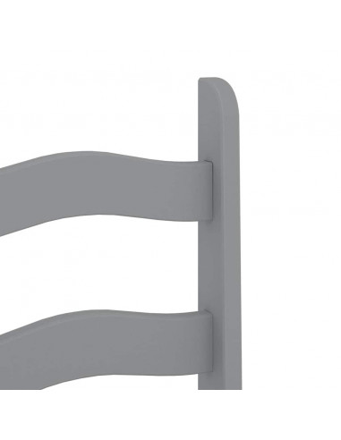 Set da Pranzo 3 pz Panama Grigio in Legno Massello di Pino