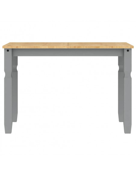 Set da Pranzo 3 pz Panama Grigio in Legno Massello di Pino