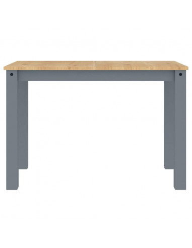 Set da Pranzo 3 pz Panama Grigio in Legno Massello di Pino