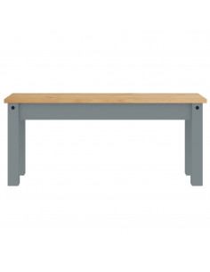 Set da Pranzo 3 pz Panama Grigio in Legno Massello di Pino 2