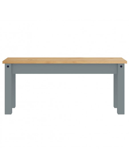 Set da Pranzo 3 pz Panama Grigio in Legno Massello di Pino