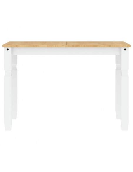 Set da Pranzo 3 pz Panama Bianco in Legno Massello di Pino