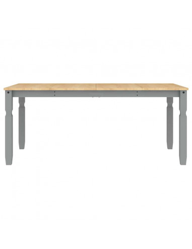 Set da Pranzo 3 pz Panama Grigio in Legno Massello di Pino