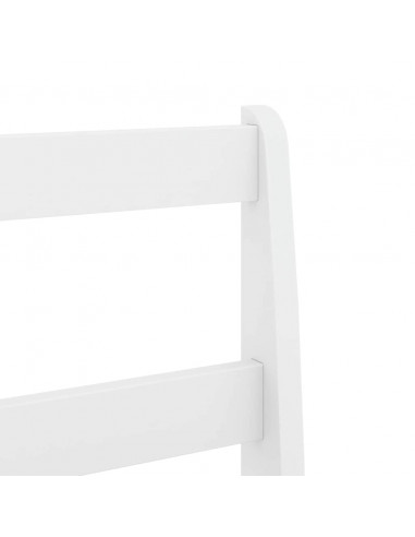 Set da Pranzo 7 pz Panama Bianco in Legno Massello di Pino