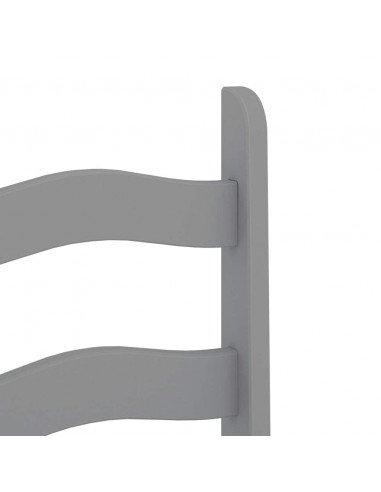 Set da Pranzo 7 pz Panama Grigio in Legno Massello di Pino