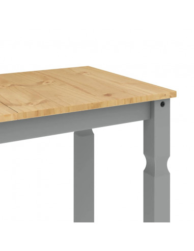 Set da Pranzo 7 pz Panama Grigio in Legno Massello di Pino