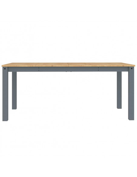 Set da Pranzo 7 pz Panama Grigio in Legno Massello di Pino