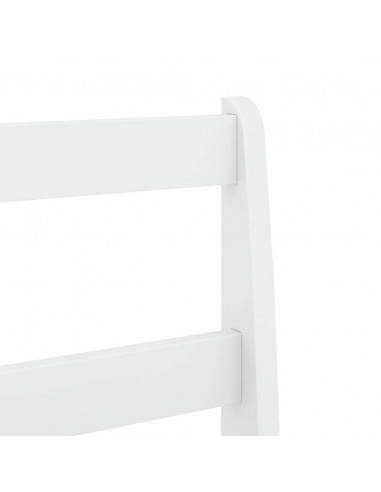 Set da Pranzo 5 pz Panama Bianco in Legno Massello di Pino