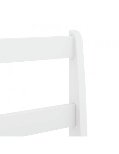 Set da Pranzo 5 pz Panama Bianco in Legno Massello di Pino