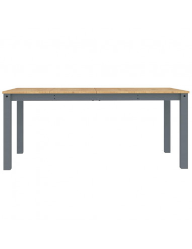 Set da Pranzo 5 pz Panama Grigio in Legno Massello di Pino