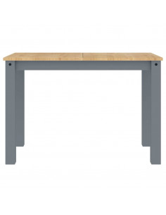 Set da Pranzo 5 pz Panama Grigio in Legno Massello di Pino 2