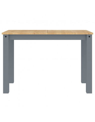 Set da Pranzo 5 pz Panama Grigio in Legno Massello di Pino