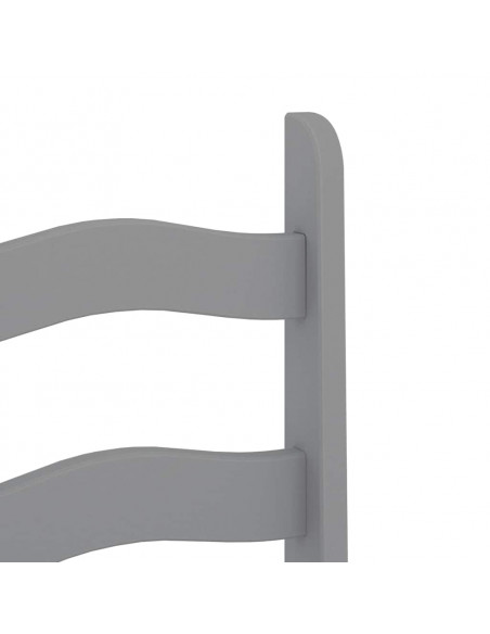 Set da Pranzo 5 pz Panama Grigio in Legno Massello di Pino