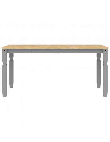 Set da Pranzo 5 pz Panama Grigio in Legno Massello di Pino