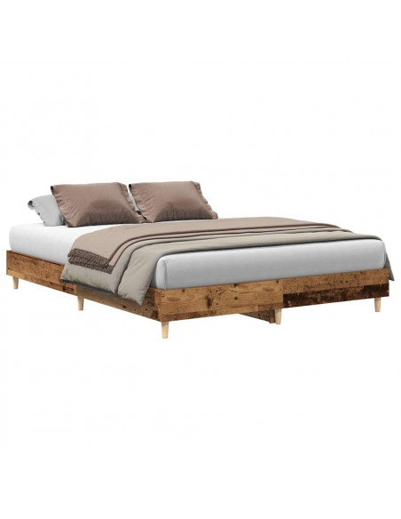 Giroletto senza Materasso Legno Antico 150x200 cm in Truciolato