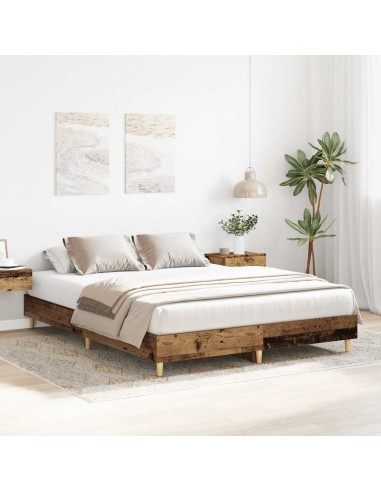 Giroletto senza Materasso Legno Antico 150x200 cm in Truciolato