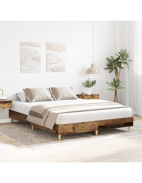 Giroletto senza Materasso Legno Antico 150x200 cm in Truciolato