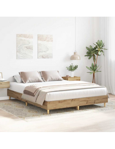 Giroletto senza Materasso Rovere Artigianale 140x200 cm