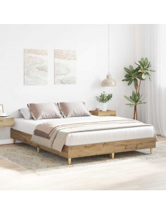 Giroletto senza Materasso Rovere Artigianale 150x200 cm 2