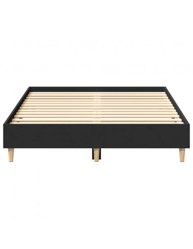 Giroletto senza Materasso Nero 120x200 cm in Legno Multistrato
