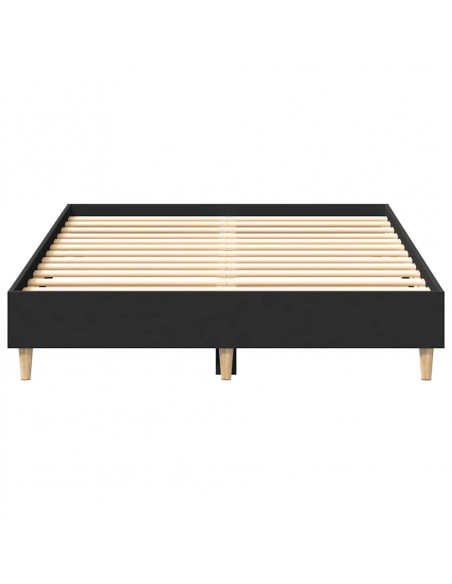 Giroletto senza Materasso Nero 120x200 cm in Legno Multistrato
