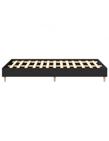 Giroletto senza Materasso Nero 120x200 cm in Legno Multistrato