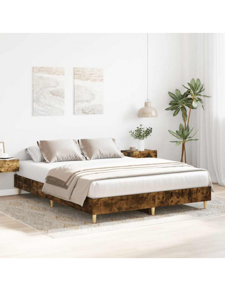 Giroletto senza Materasso Rovere Fumo 140x200 cm in Truciolato