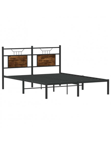Giroletto senza Materasso Rovere Fumo 150x200 cm in Truciolato
