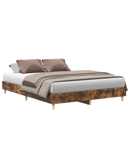 Giroletto senza Materasso Rovere Fumo 150x200 cm in Truciolato