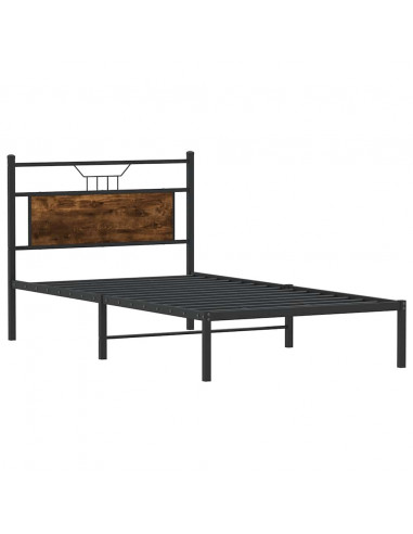 Giroletto senza Materasso Rovere Fumo 100x200 cm in Truciolato