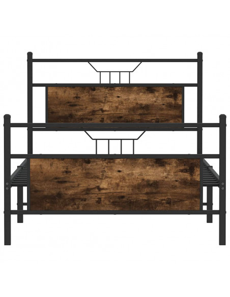 Giroletto senza Materasso Rovere Fumo 107x203 cm in Truciolato