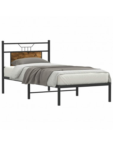 Giroletto senza Materasso Rovere Fumo 75x190 cm in Truciolato